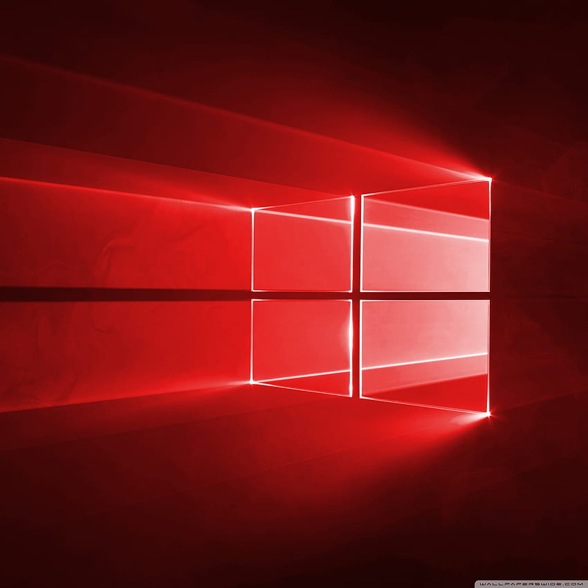 Windows 10 Red w Ultra tłach dla: & UltraWide & Laptop: Wiele monitorów, podwójny i potrójny monitor: Tablet: Smartfon, Windows 10 Home Tapeta na telefon HD
