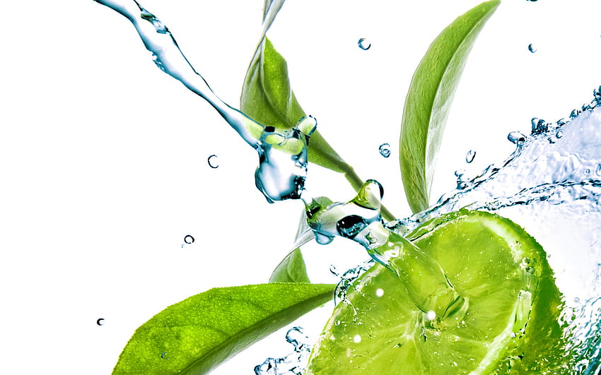Refreshing lime and HD wallpaper