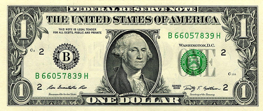 Dollari Banconote 1 Washington, Federal Reserve 2560x1080 Sfondo HD