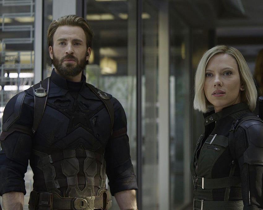Avengers: Infinity War 1 & 2 Captain America und Black Widow HD-Hintergrundbild