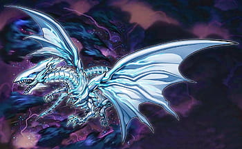 Blue Eyes White Dragon And Red Eyes Black Dragon Wallpaper  Anime Blue  Eyes White Dragon HD Png Download  vhv