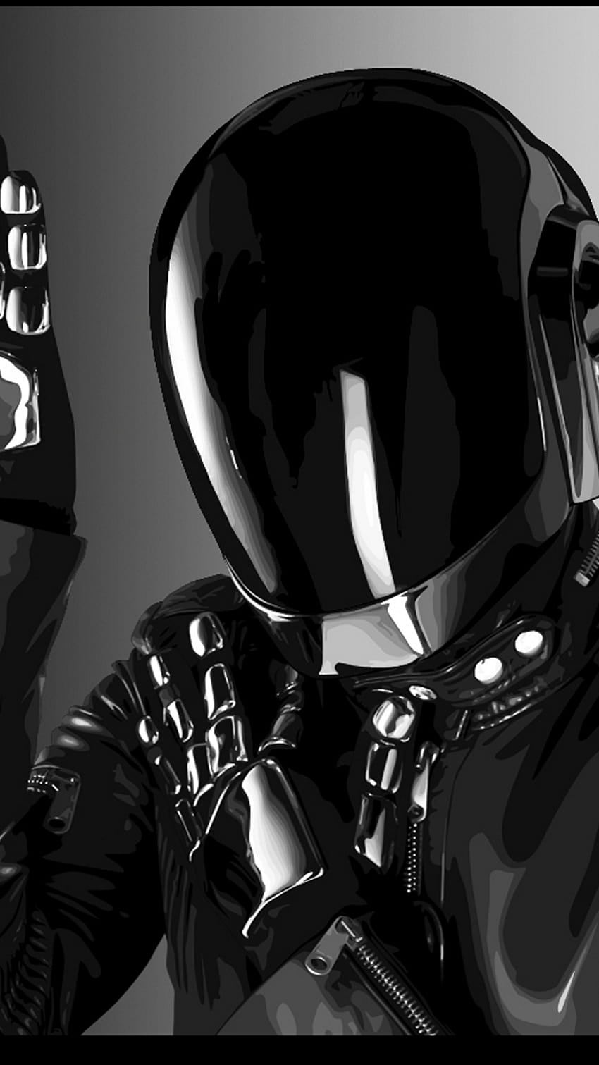 iPhone BGs » Daft Punk Shiny Helmet Black Costume IPhone 6 Plus HD phone wallpaper