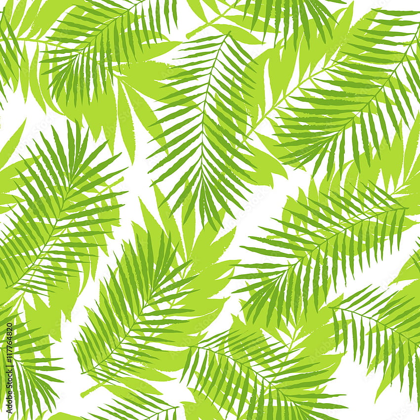 Lato tropikalna palma pozostawia wzór. Projekt grunge wektora dla kart, tła i produktu naturalnego. Wektor zapasów Tapeta na telefon HD