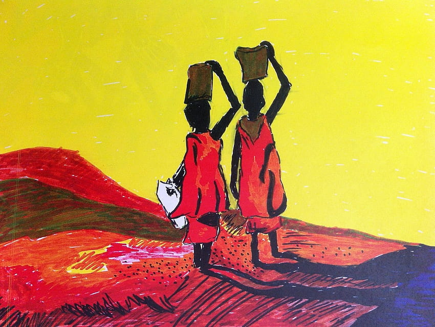 Best 4 African Art Backgrounds on Hip, african women paintings HD wallpaper