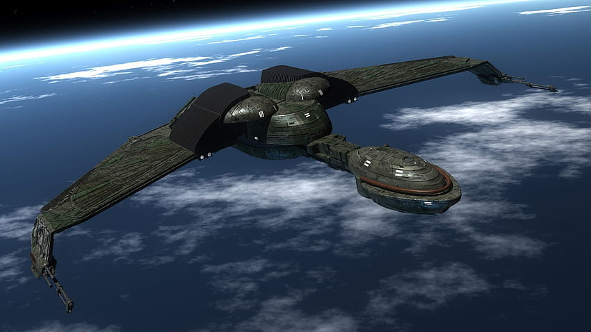 Star Trek klingonischer Raubvogel HD-Hintergrundbild