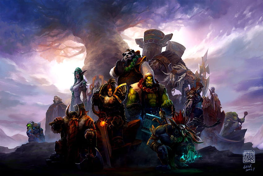 World Of Warcraft Dwarf Fighter Snow HD wallpaper