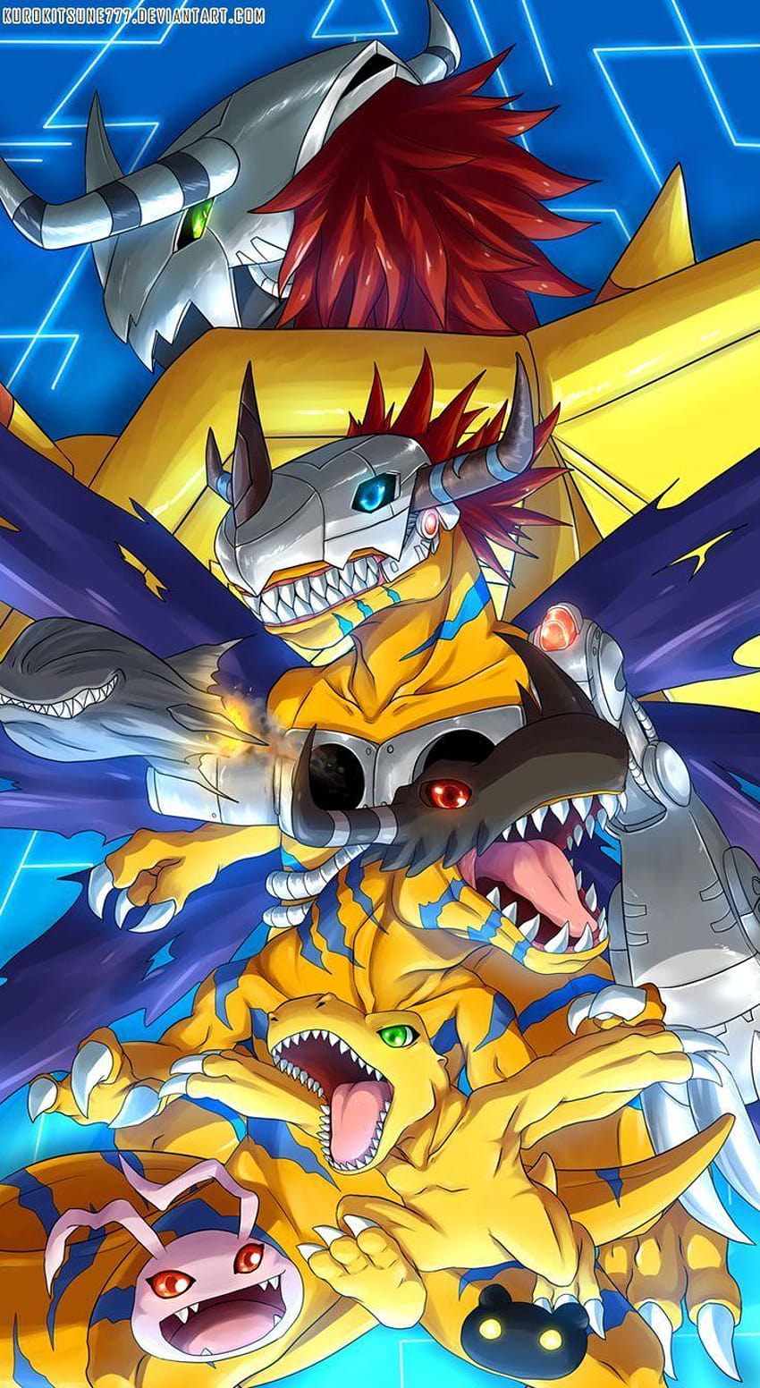 En iyi 40 Digimon macerası, agumon evrimi HD telefon duvar kağıdı