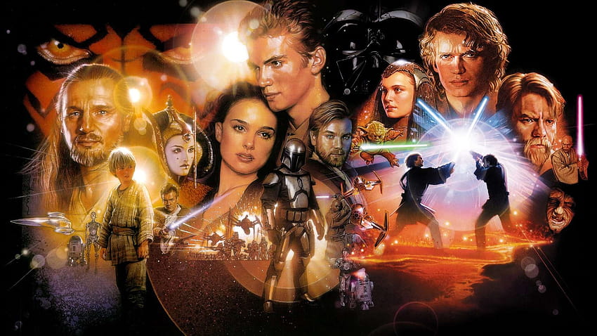 Star Wars Prequel Trilogy, франчайз Междузвездни войни HD тапет
