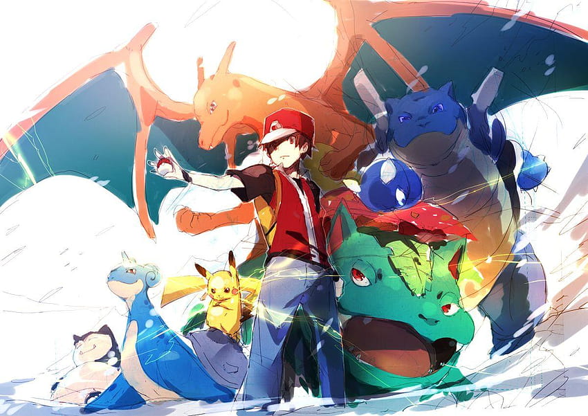 Pokemon Red ~ Sdeer, pokemon trainer red HD wallpaper