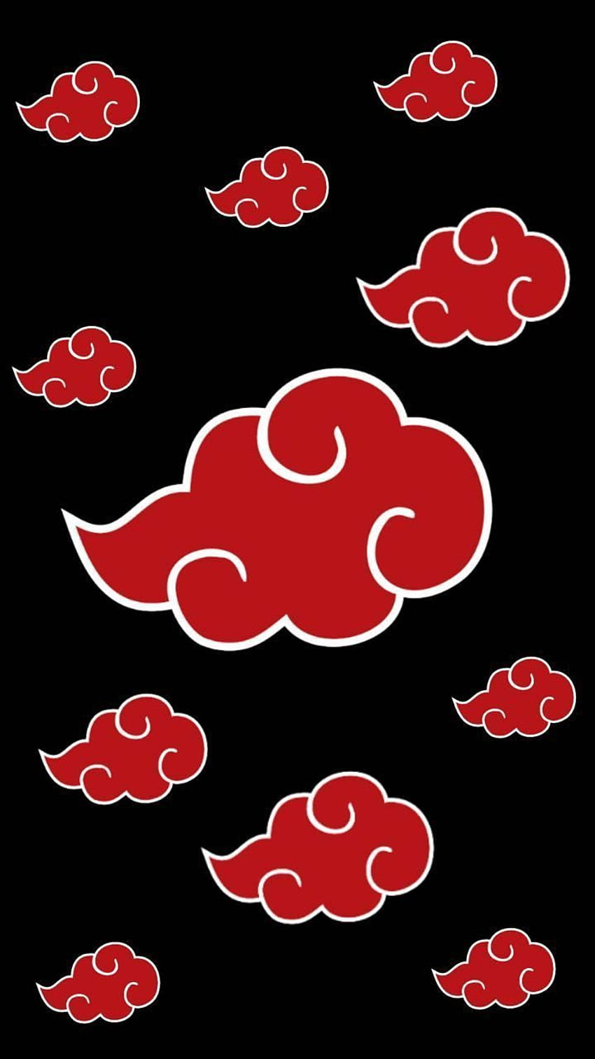 Akatsuki Cloud iPhone, símbolo da akatsuki Papel de parede de celular HD