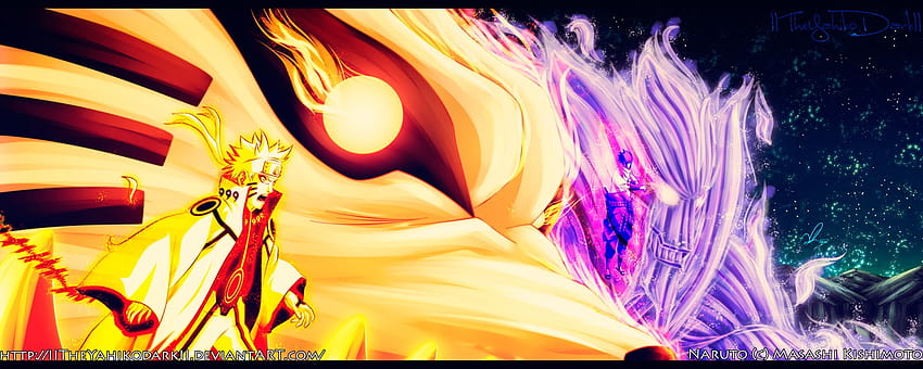 Naruto Sage Tailed Beast Mode Sasuke Susanoo h01 [1600x640] for your , Mobile & Tablet, naruto beast mode HD wallpaper