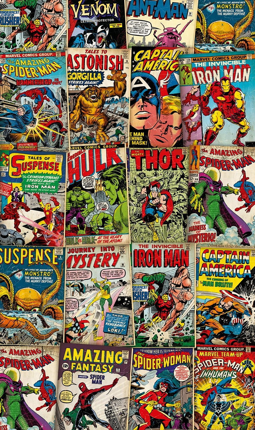 Die meisten Marvel für Android Phone 2019, klassische Marvel-Comics HD-Handy-Hintergrundbild