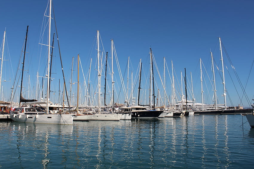 Palma De Mallorca, Promenade, Boats, nautical vessel, moored HD wallpaper