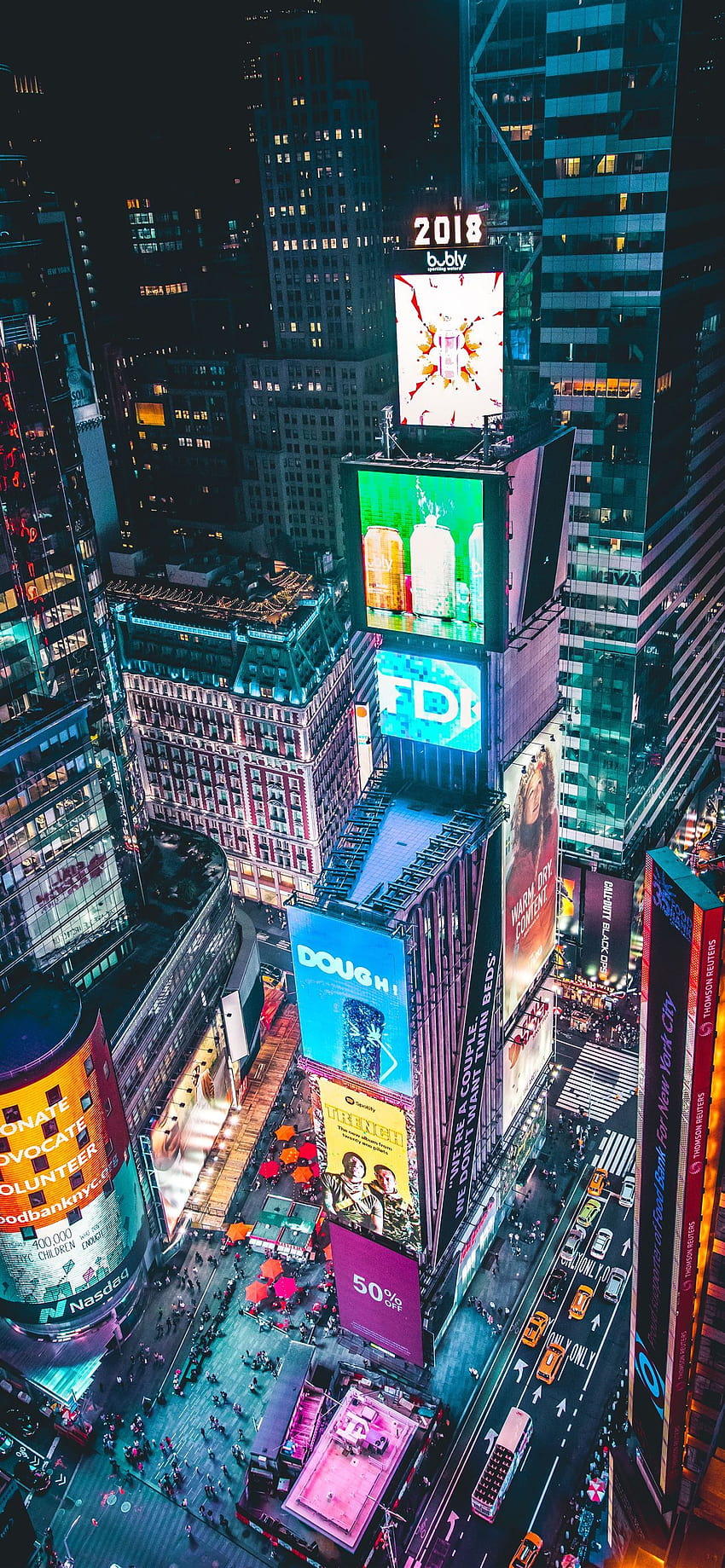 Time Square New York iPhone 12 wallpaper ponsel HD