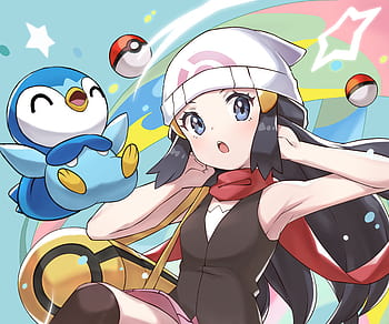 HD wallpaper: anime, anime girls, Pokémon, Dawn (Pokemon), long