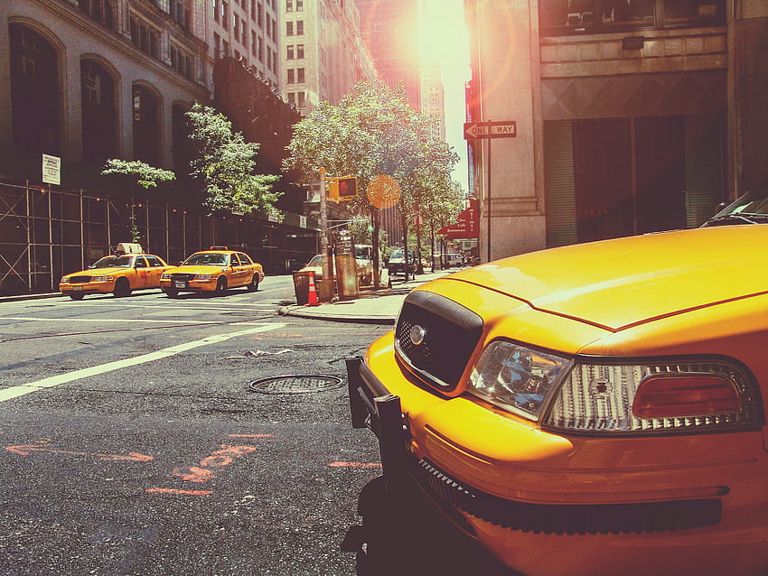 Taxi Cab New York City Street Vehicles, graphy, Backgrounds, and, new york taxi HD wallpaper