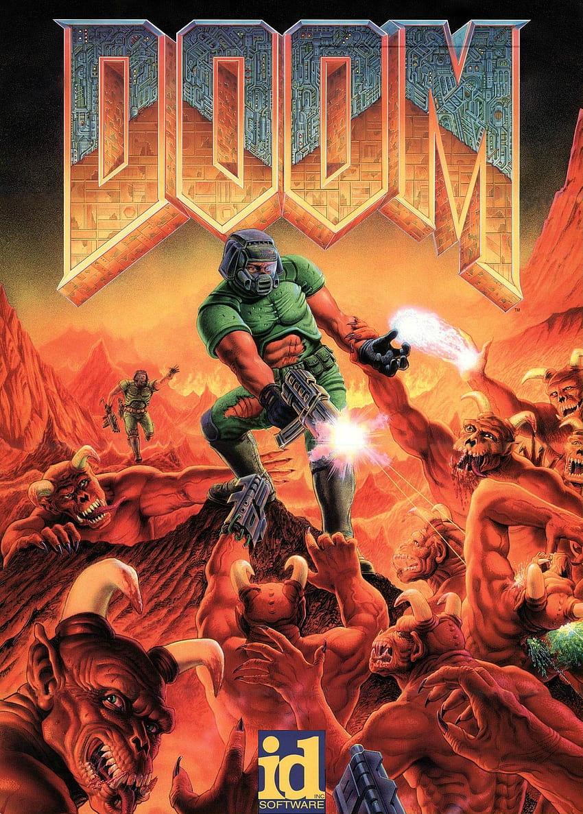 Original DOOM-Cover, Doom 1993 HD-Handy-Hintergrundbild