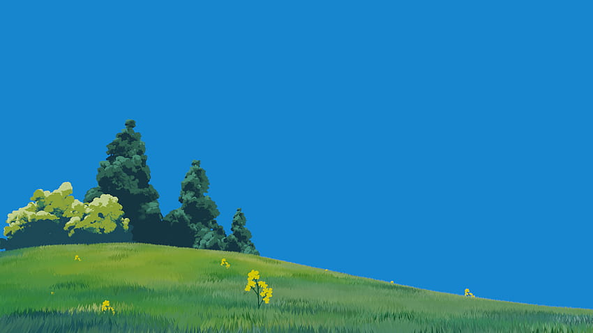 Studio Ghibli Blender Vector Landscape, ghibli scenery HD wallpaper
