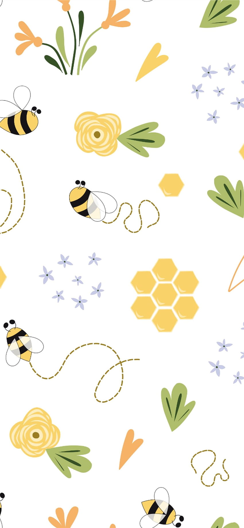 Honigbiene iPhone, ästhetische Biene HD-Handy-Hintergrundbild