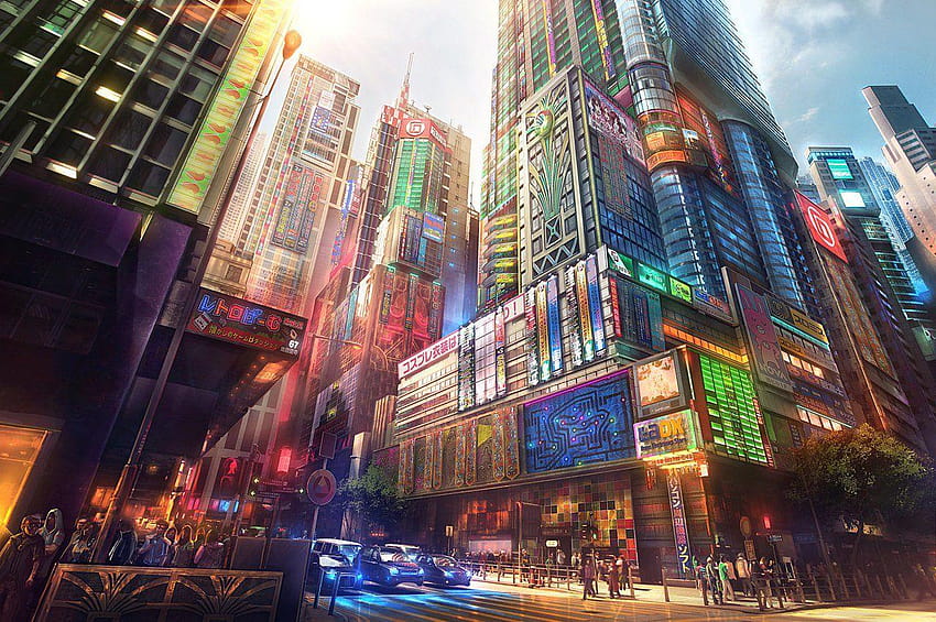 Home Design Ideas: City, anime city 1920x1080 HD wallpaper