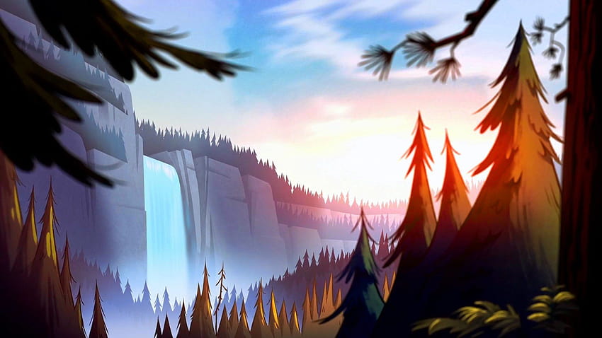 Wodospady grawitacyjne Disneya Tapeta HD