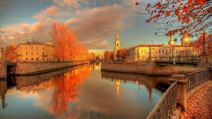 Herbst in St. Petersburg, Russland Full and Backgrounds, St. Petersburg HD-Hintergrundbild