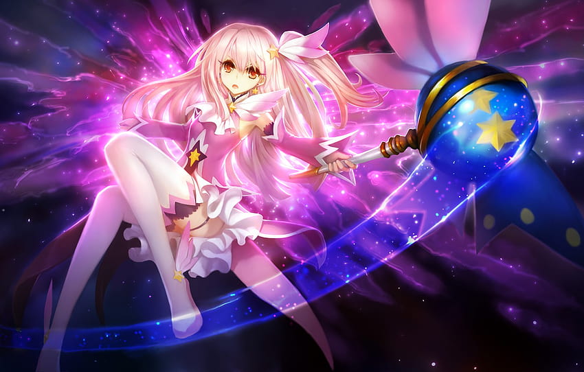 Girl, Magic, Anime, Art, Rod, Hanshu, anime pink magic HD wallpaper ...