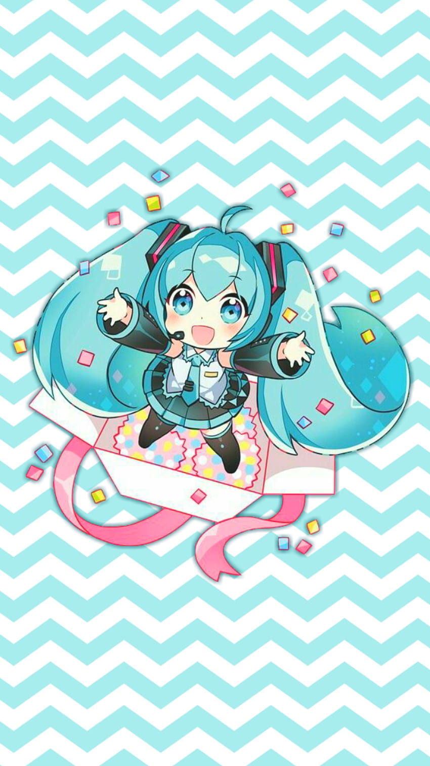 Miku Cute Chibi on Dog, chibi miku HD phone wallpaper | Pxfuel