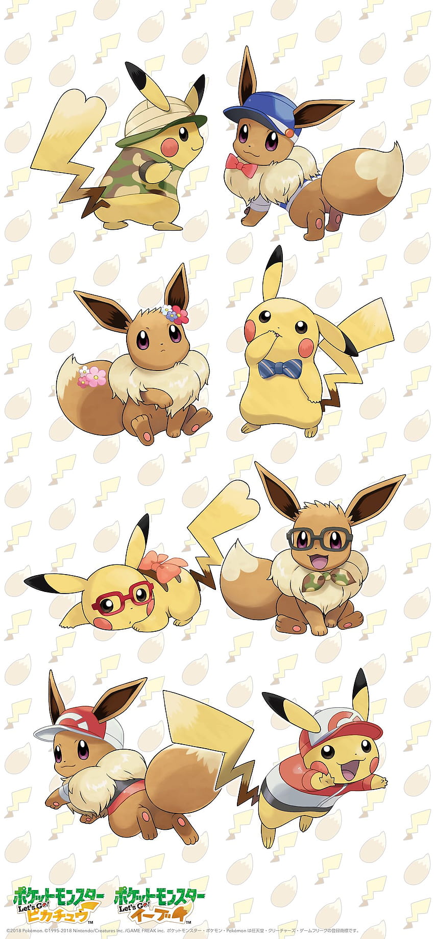 Eevee evoluções Papel de parede de celular HD