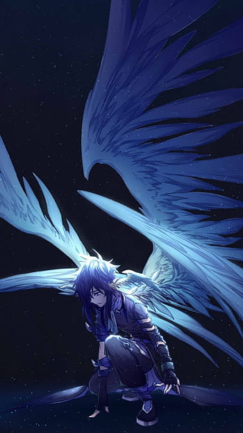 Mobile wallpaper: Anime, Couple, Wings, Angel, Yellow Flower, Original,  Romantic, Lying Down, 960920 download the picture for free.