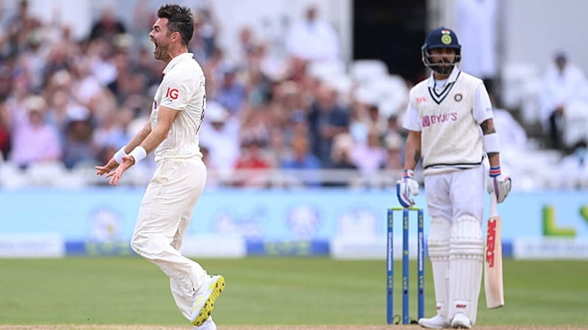 Indien gegen England: James Anderson entlässt Virat Kohli als Erster, Indien gegen England HD-Hintergrundbild