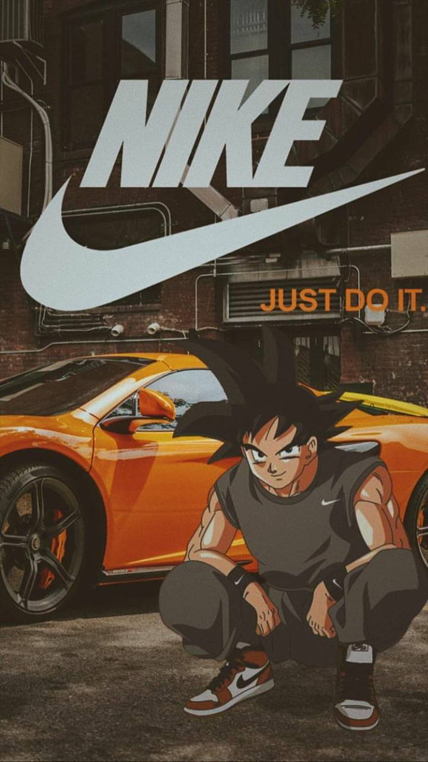 Dragonball Nike, Goku Drip HD тапет за телефон