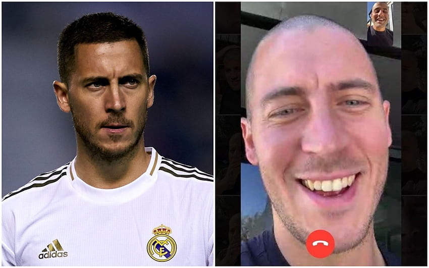 Eden Hazard reveals new bald haircut during Madrid's coronavirus lockdown, headshave HD wallpaper