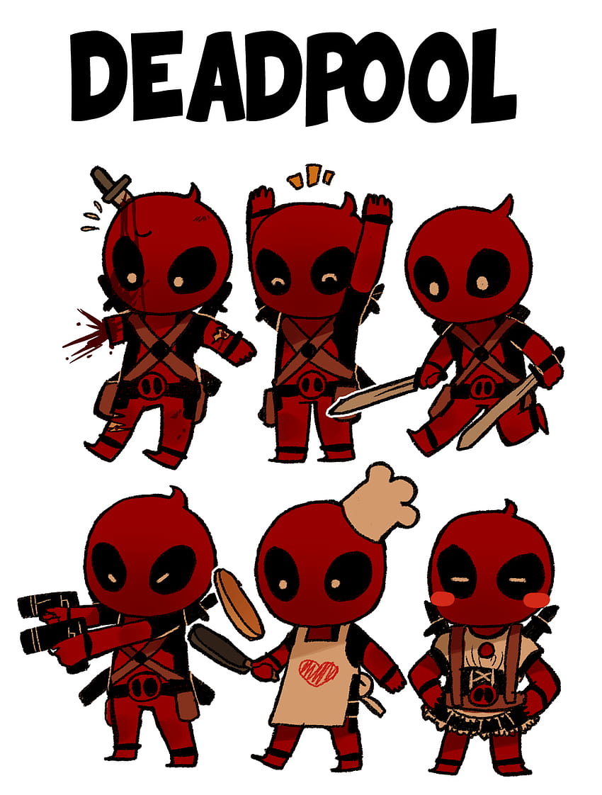 deadpool cute – Best, deadpool cartoon HD phone wallpaper