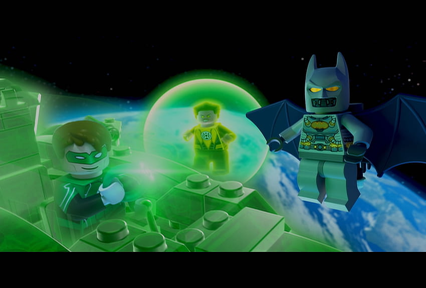Lego DC Super Heroes: Лигата на справедливостта, lego зелен фенер HD тапет