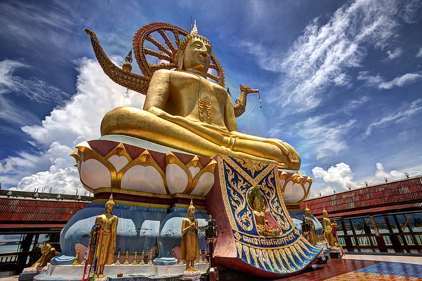 Le Grand Bouddha de l'île de Koh Samui en Thaïlande, koh samui en Thaïlande Fond d'écran HD