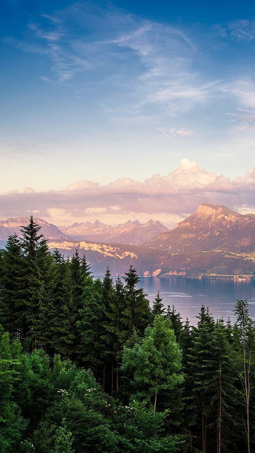 สวิตเซอร์แลนด์ iPhone, มองเทรอซ์ ทะเลสาบ สวิตเซอร์แลนด์ วอลล์เปเปอร์โทรศัพท์ HD
