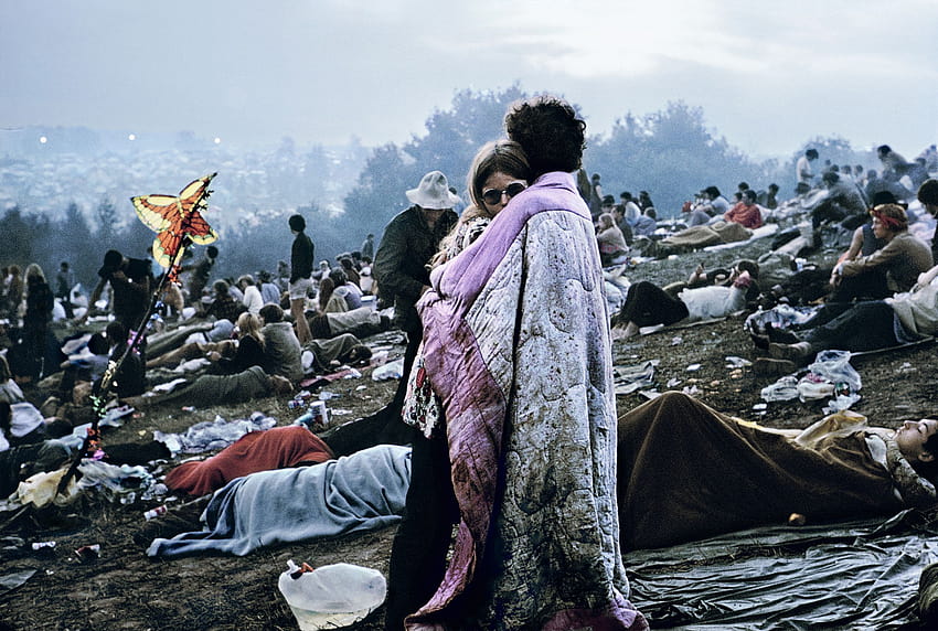 The Couple in the Woodstock Soundtrack Album Cover, festival woodstock Wallpaper HD