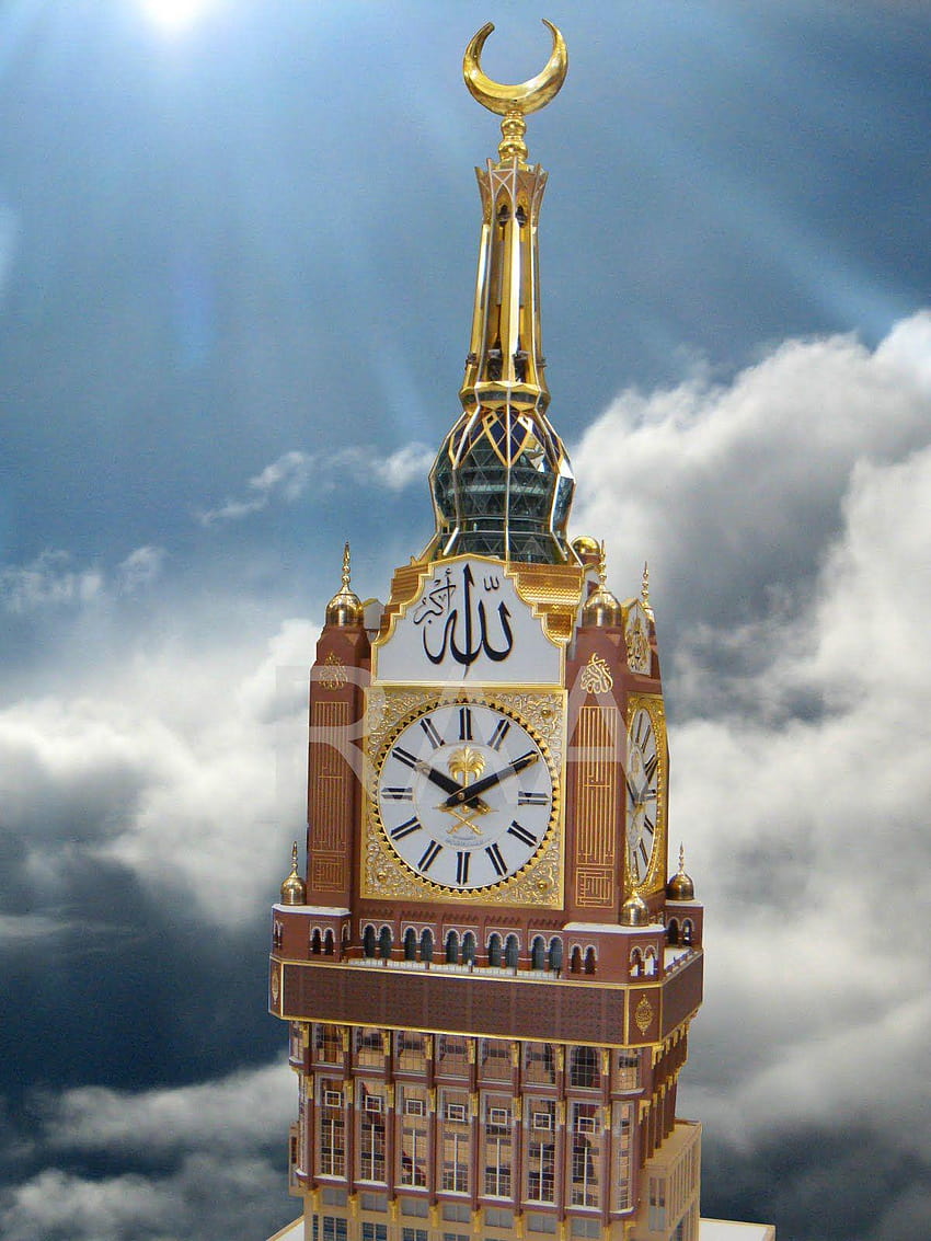 MAKKAH l COMPLETATO l Abraj Al Bait l 601M, torre dell'orologio della Mecca Sfondo del telefono HD
