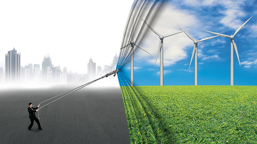 グリーンエネルギー、クリーンエネルギーへの移行 高画質の壁紙