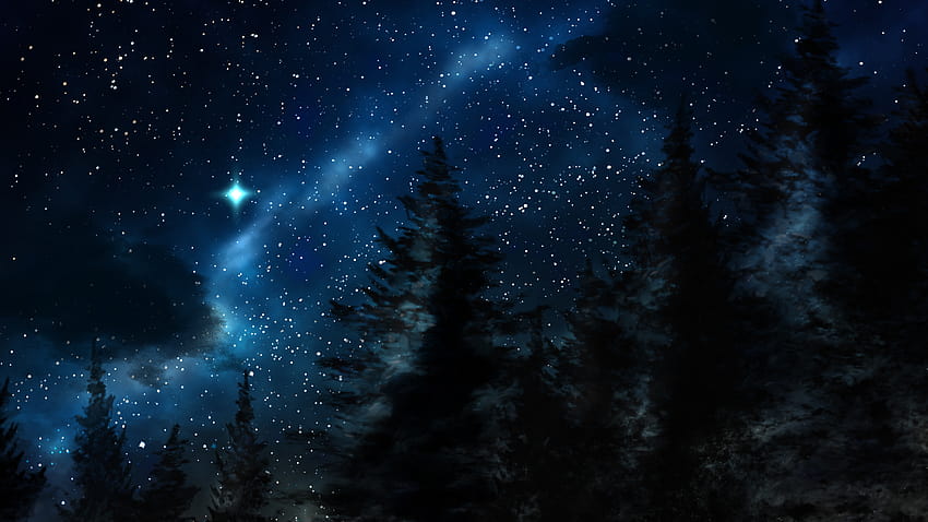 80 Sternenhimmel und Hintergründe, die den Himmel betrachten HD-Hintergrundbild