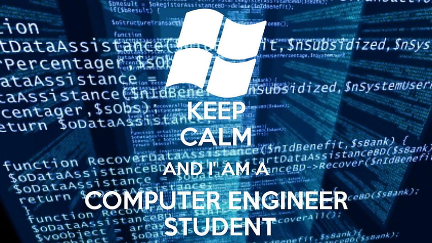 Computer engineering science tech, computer science engineering logo HD wallpaper