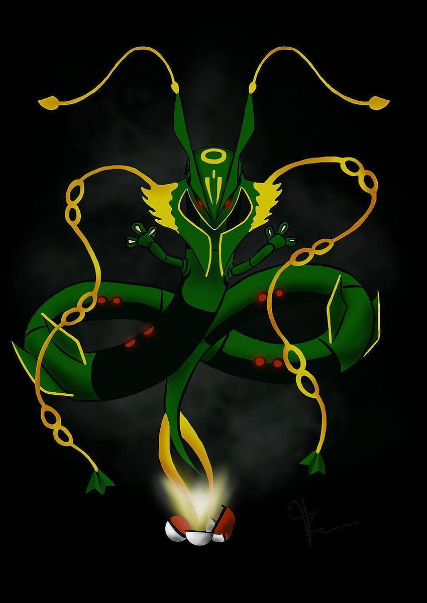 Shiny Mega Rayquaza - Novocom.top HD phone wallpaper