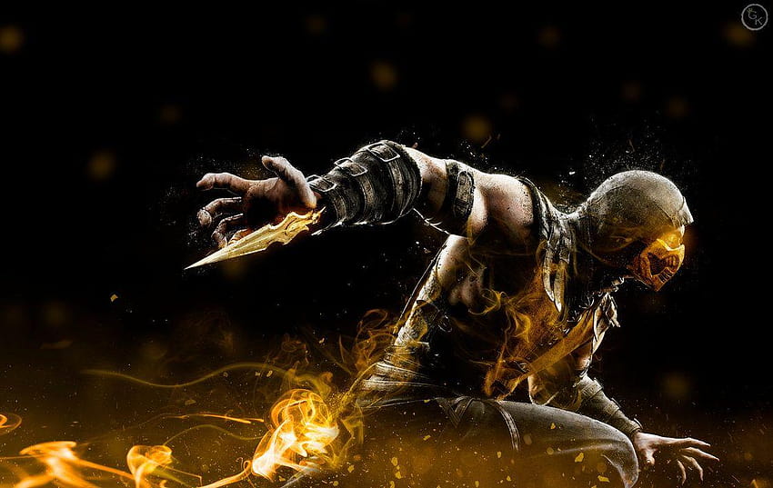 Scorpion de Mortal Kombat para, escorpión mk11 fondo de pantalla