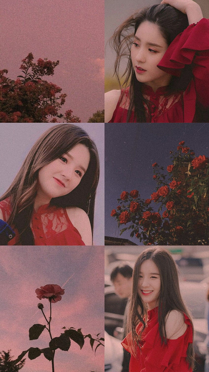 Loona heejin aesthetic red / backgrounds HD phone wallpaper | Pxfuel