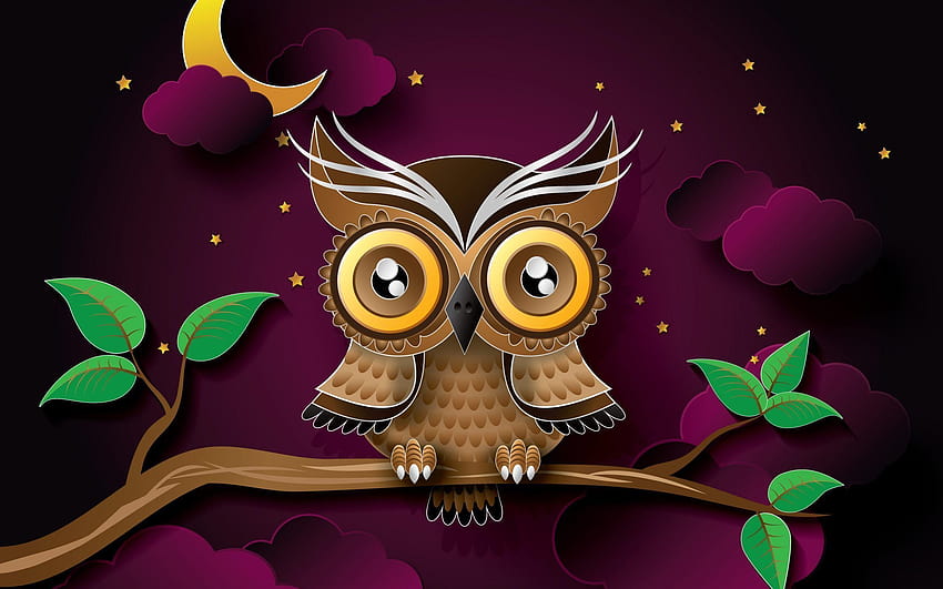 Owl Vector Art For & Mobile, owl cute HD wallpaper