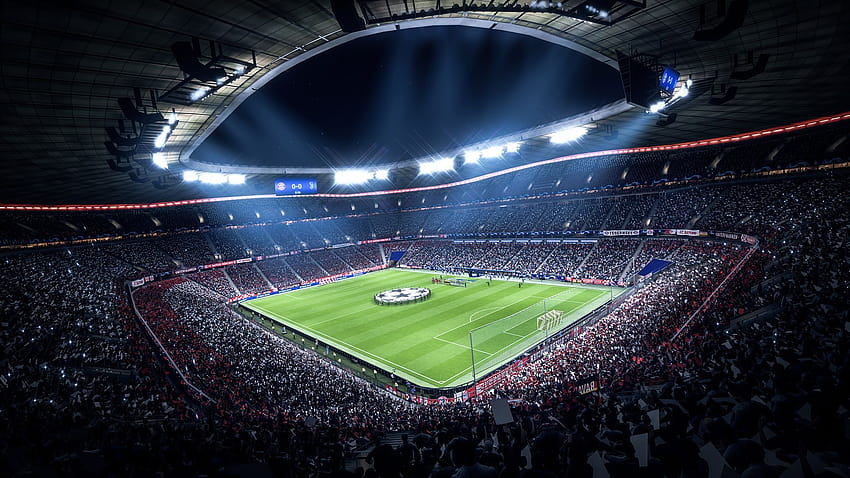 Champions-League-Stadion auf Hund, UEFA-Champion-League-Finale 2021 HD-Hintergrundbild
