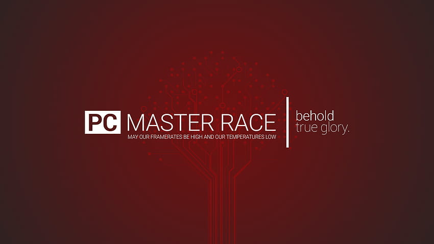 Red PC Gaming Master Race, pcmr HD wallpaper
