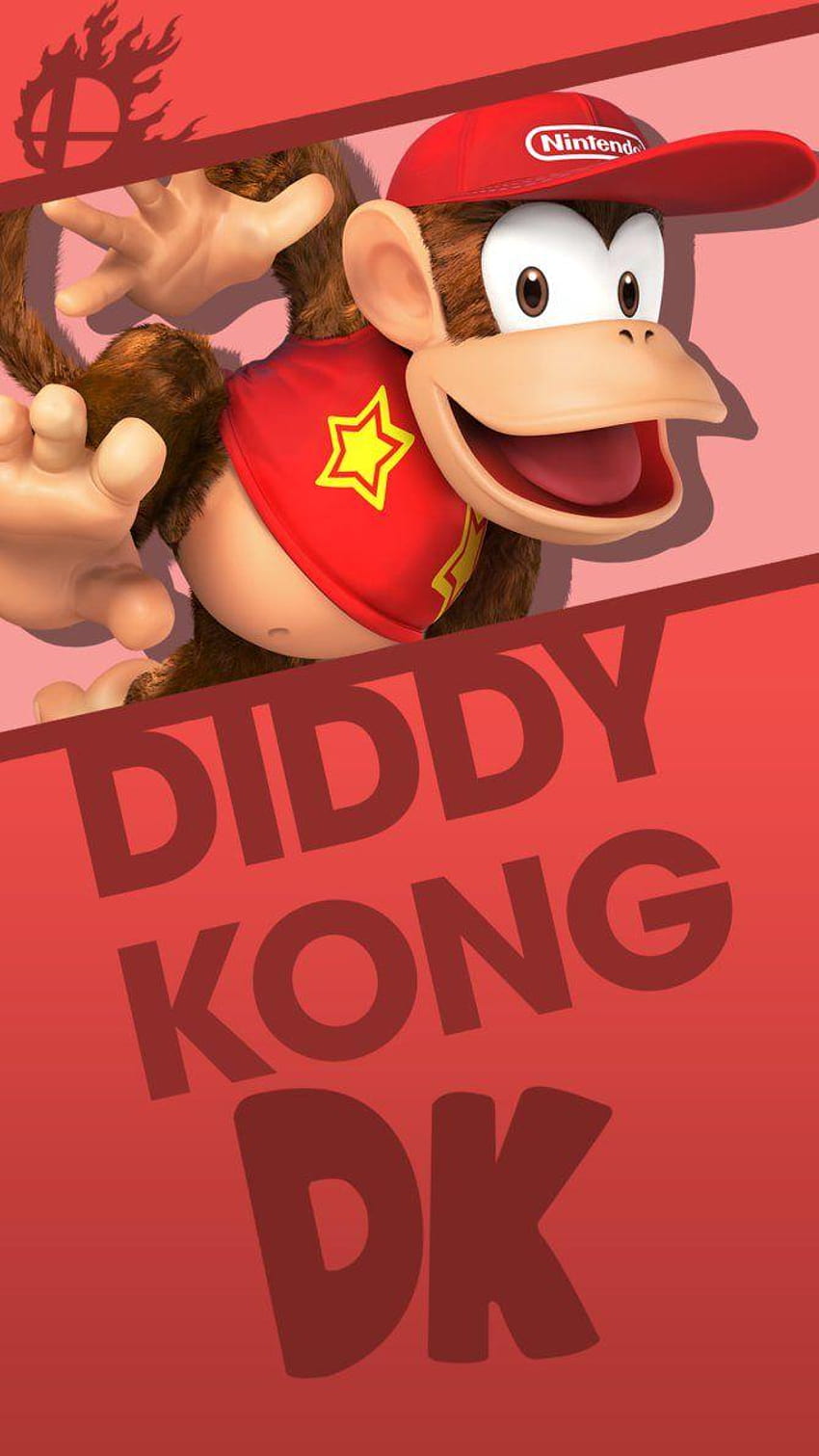 Diddy Kong Smash Bros. Phone by MrThatKidAlex24 HD phone wallpaper