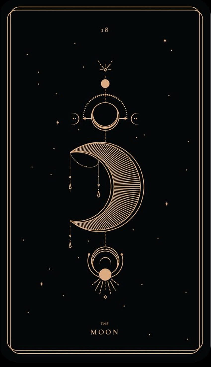moon tarot ...pinterest, spiritual aesthetic HD phone wallpaper